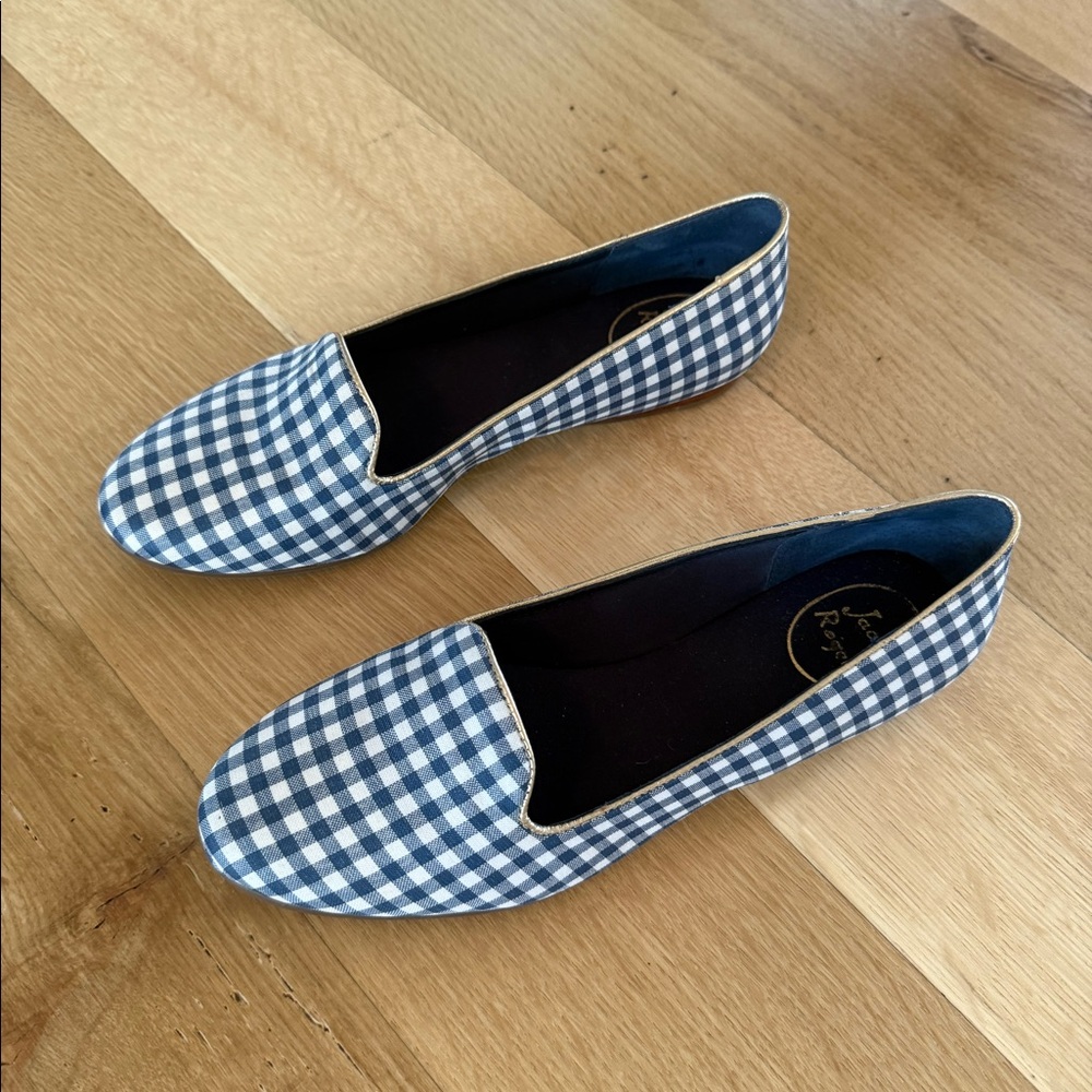 Jack Rogers Gingham Loafers - 8M